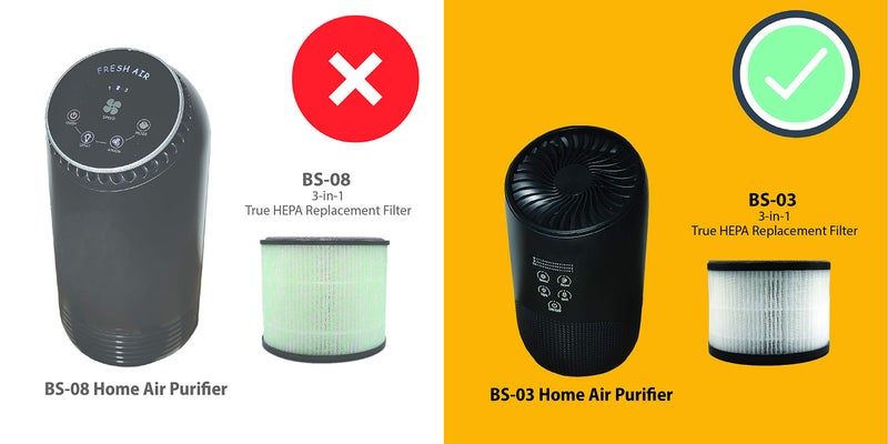 Flintar BS-03 Replacement Filter, Compatible with PARTU and SLEVOO BS-03 HEPA Air Purifier, 2-Pack - Image 2